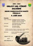 plakát 130 let SDH Předslav