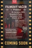 Plakát k akci "Filmový večer"