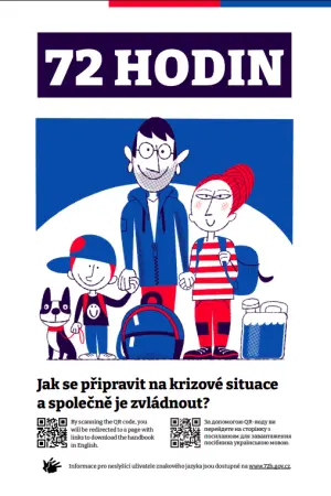 Titulní strana příručky projektu "72 hodin"