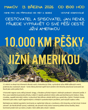 cestovatel vypráví o Jižní Americe